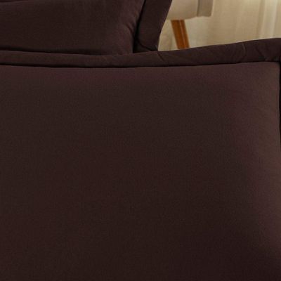 Porta Travesseiro Matelado Nobre 1 Peça Malha 100% Algodão - Marrom