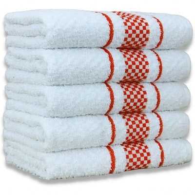 Kit 5 Pano De Prato Super Luxo Atoalhado Premium Gourmet Beka - Vermelho