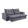 Sofá 4 Lugares Retrátil 250cm Pillow Top Reclinável Grafite