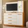 Cômoda Quarto Com Painel Para Tv Ilhabela 4 Gavetas 2 Portas Cinamomo-off White