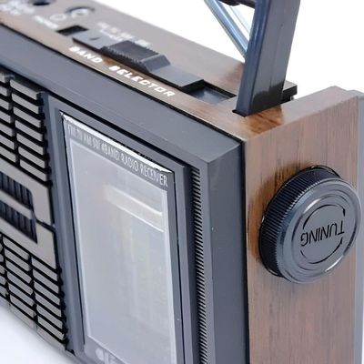 Rádio Vintage Portátil Am-fm-tv-sw Com Alto-falante Hi-fi E Fone De Ouvido – Bivolt Sw