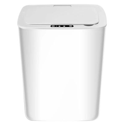 Lixeira Automática 14l  Sensor Inteligente Sem Toque Luxo Branca Abertura Silenciosa 3 Modos Branca