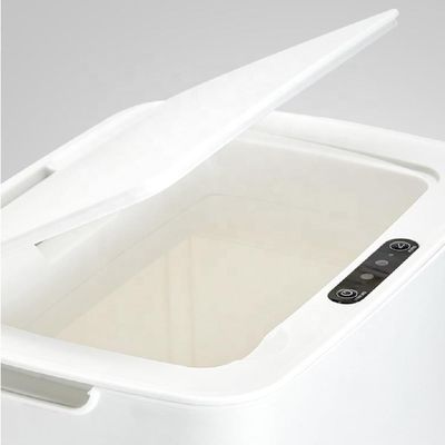 Lixeira Automática 14l  Sensor Inteligente Sem Toque Luxo Branca Abertura Silenciosa 3 Modos Branca
