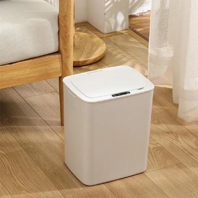Lixeira Automática 14l  Sensor Inteligente Sem Toque Luxo Branca Abertura Silenciosa 3 Modos Branca
