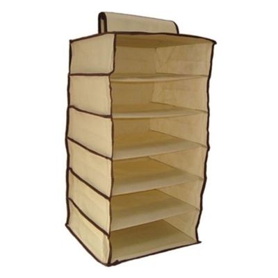 Organizador Guardaroupa Vertical  6 Prateleiras Para Manter Closet E Armário Sempre Organizados