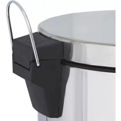Lixeira Inox 12l Luxo Com Tampa E Pedal – Cesto Grande Para Cozinha, Banheiro E Escritório