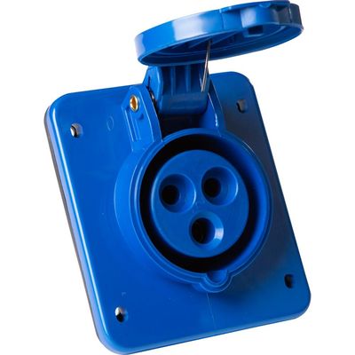 Tomada de Embutir Industrial 2P+T 32 A 220-250 Vca 6 H Tramontina