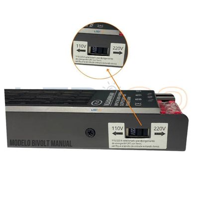 Fonte Chaveada Slim 24v 10a 240w Bivolt P Fita Led E Cftv
