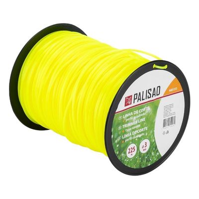 Fio Nylon Quadrado Roçadeira 3mm 225m Palisad Poliamida Pa6