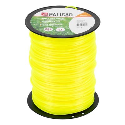 Fio Nylon Quadrado Roçadeira 3mm 225m Palisad Poliamida Pa6