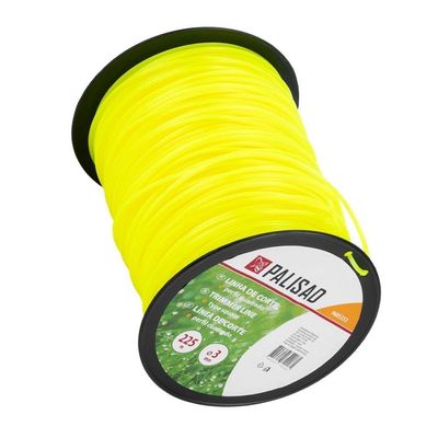 Fio Nylon Quadrado Roçadeira 3mm 225m Palisad Poliamida Pa6