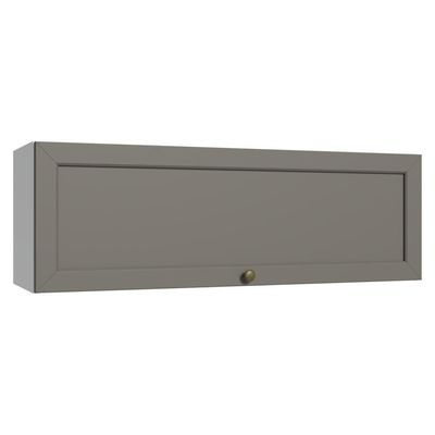 Armário Aéreo 100 Cm 1 Porta Basculante Branco/cinza Vik Madesa Branco/cinza