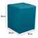 Kit Poltrona Decorativa Namoradeira 2 Puffs Quadrado E 2 Almofadas Suede - Lm Decor Azul Claro