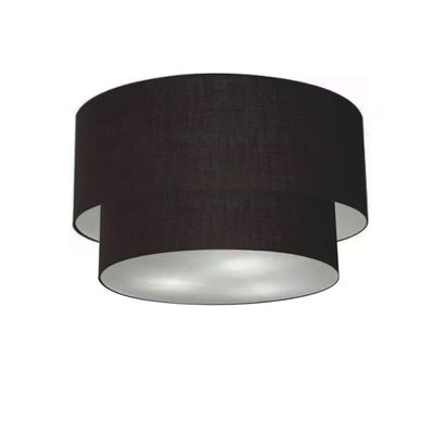 Plafon Para Corredor Cilíndrico Sc-3045 Cúpula Cor Preto