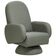Poltrona De Amamentação Fixa Base Cone Dolce D02 Tramado Verde C-296 - Lyam Decor