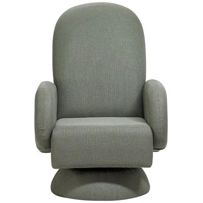 Poltrona De Amamentação Fixa Base Cone Dolce D02 Tramado Verde C-296 - Lyam Decor