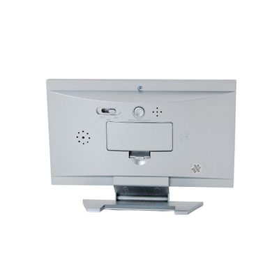Relógio de Mesa Digital LCD - Prateado