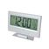 Relógio de Mesa Digital LCD - Prateado