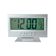 Relógio de Mesa Digital LCD - Prateado
