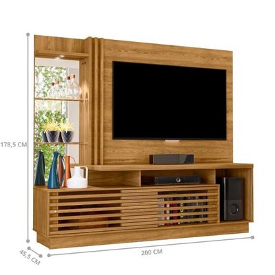 Home Painel Para Tv Midgard Cumaru