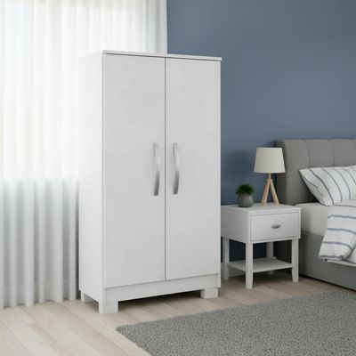 Multiuso Armário 2 Portas Branco Em Mdp Compacto Moderno