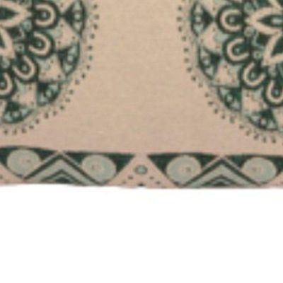 Capa De Almofada Decorativa Turin Retangular 1 Peça 58% Algodão / 42% Poliéster - Mandala Verde