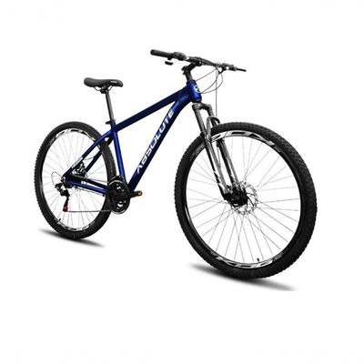 Bicicleta Aro 29 Absolute Nero 5 Alumínio 24v Câmbios Shimano Freio Hidráulico K7 Garfo Comtrava Azul 19