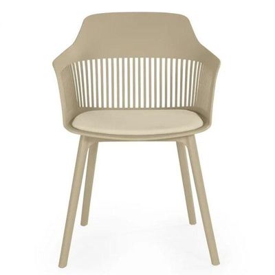 Conjunto De Jantar Mesa Eiffel 120cm Preto + 4 Cadeiras Marcela Nude