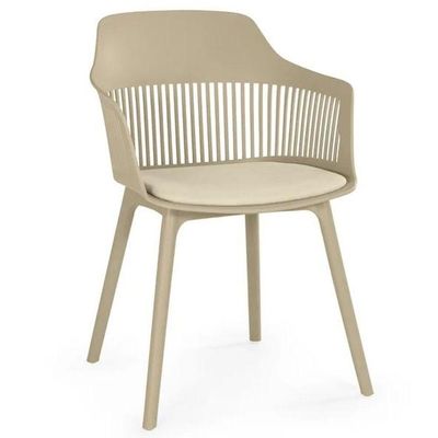Conjunto De Jantar Mesa Eiffel 120cm Preto + 4 Cadeiras Marcela Nude