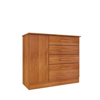 Cômoda Para Quarto Com Sapateira 4 Gavetas - Chicago-cinamomo - Tcil Móveis
