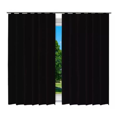 WE DROP - Cortina Blackout Preto com ilhos - 280x250cm