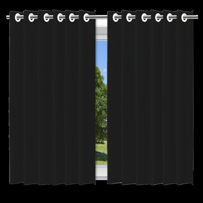 WE DROP - Cortina Blackout Preto com ilhos - 280x250cm
