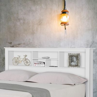 Cabeceira para Cama de Casal Cuba Branco - Gran Belo