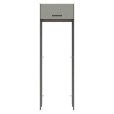 Porta-geladeira 73 Cm 1 Porta Basculante Cinza/rustic/cinza Agata Madesa Cinza/rustic/cinza