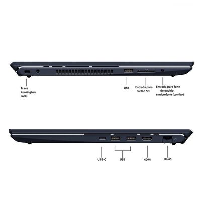 Notebook VAIO FE16 Intel® Core™ i5-1334U Linux 24GB RAM 512GB SSD 16" IPS WUXGA Antirreflexo - Cinza Grafite