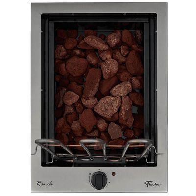 Churrasqueira Elétrica Cooktop Fischer Ranch Com Pedras Vulcânicas 220V 31613(81800)