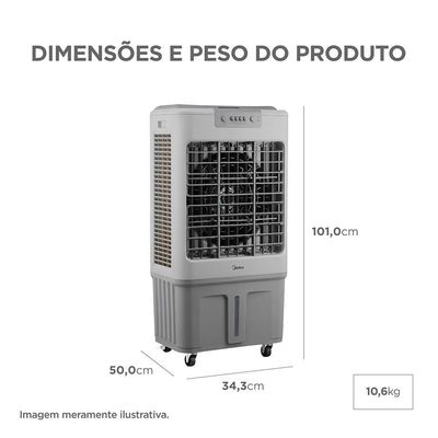 Climatizador De Ar 34,5L Midea ACCM342 220V
