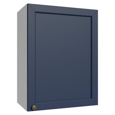 Armário Aéreo 50cm 1 Porta Branco/azul Vik Madesa Branco/azul