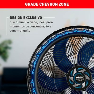 Ventilador de Mesa Arno Xtreme Force Breeze 6 Pás VB50 - 50cm 220V