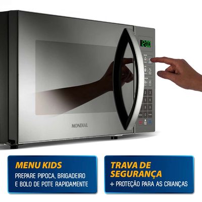Micro ondas Mondial MO 02 34 E 34 Litros Espelhado 127V