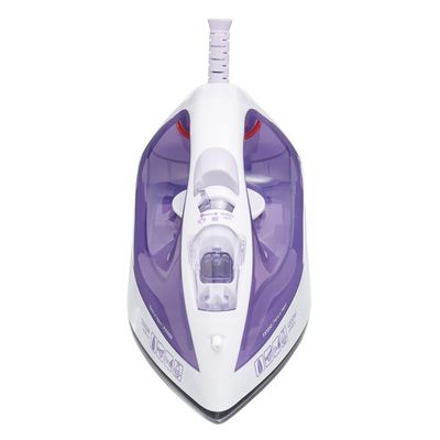 Ferro de Passar Vapor Spray 1200W Black & Decker FX1050 com Base Antiaderente Roxo e Branco 220V