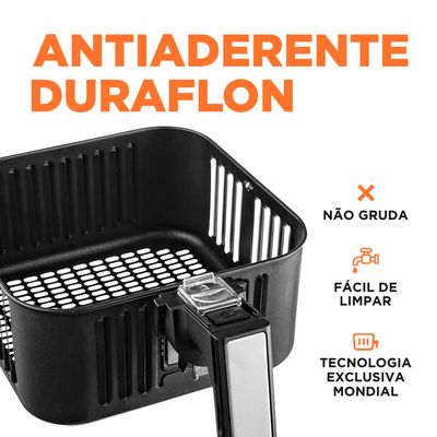 Fritadeira Elétrica Air Fryer Mondial Afn-40-LE 4L Preta - 127V