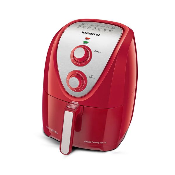 Fritadeira Elétrica Air Fryer Mondial Grand Family Inox AFN-50-RI 5L Vermelha - 220V Fritadeira Elétrica Air Fryer Mondial Grand Family Inox AFN-50-RI 5L Vermelha - 220V
