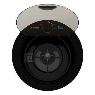 Tanquinho Mueller Plus 4.5Kg SemiautomáticoTimer Preto / 110V
