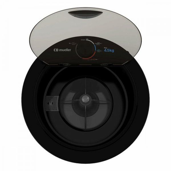Tanquinho Mueller Plus 4.5Kg SemiautomáticoTimer Preto / 110V