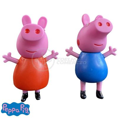 Kit 4 Bonecos Familia Peppa Pig
