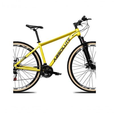 Bicicleta Aro 29 Absolute Nero 5 Câmbios Shimano Deore-altus 27v Freio Hidráulico Garfo C-trava amarelo Tam: 15
