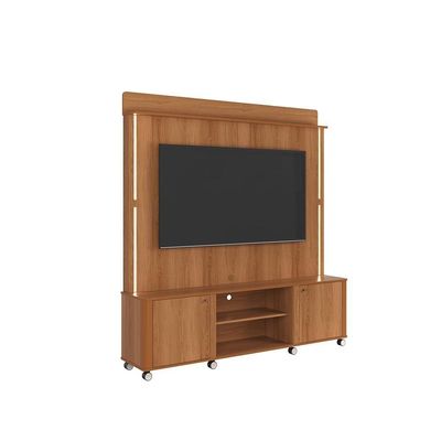 Home Rack Florença Com Led E Rodizios Lukaliam Móveis – Rack Para Tv Sala Moderna
