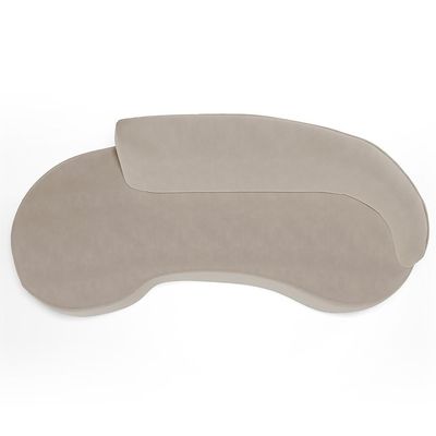 Sofá 4 Lugares Curvo Living Firenze Direito D02 Veludo Champagne 280cm C-68 - Lyam