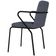 Cadeira Estofada Para Sala De Jantar Com Braço Loft Preto C01 Bouclê Nuvem - Lyam Decor